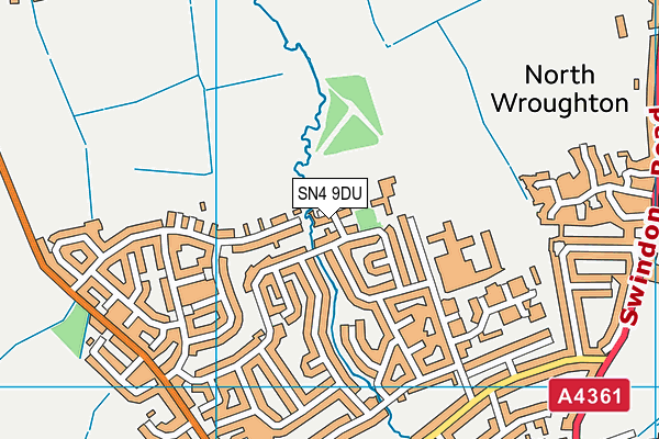 SN4 9DU map - OS VectorMap District (Ordnance Survey)