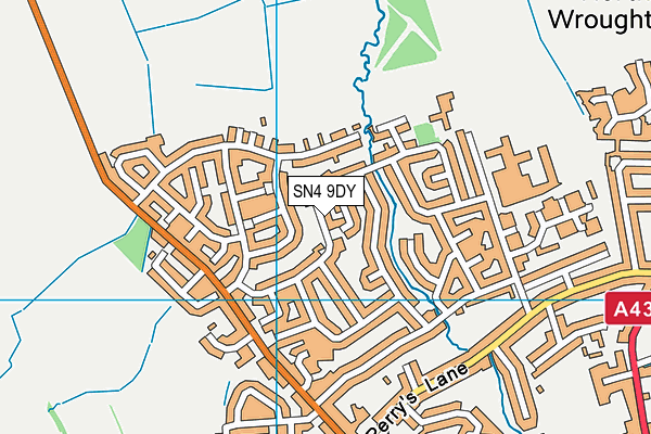 SN4 9DY map - OS VectorMap District (Ordnance Survey)