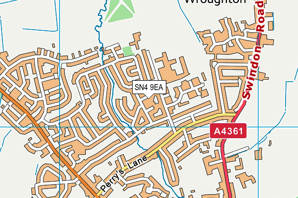 SN4 9EA map - OS VectorMap District (Ordnance Survey)