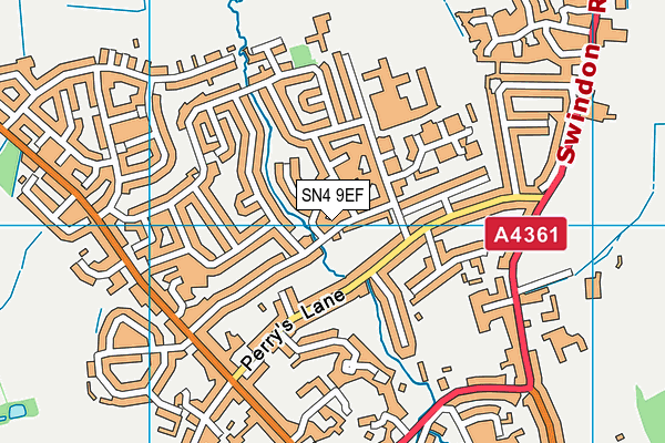 SN4 9EF map - OS VectorMap District (Ordnance Survey)