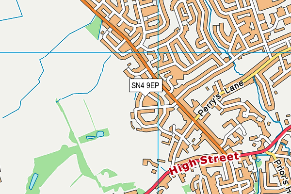 SN4 9EP map - OS VectorMap District (Ordnance Survey)