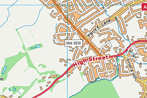 SN4 9EW map - OS VectorMap District (Ordnance Survey)