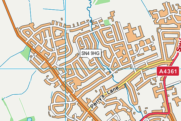 SN4 9HG map - OS VectorMap District (Ordnance Survey)