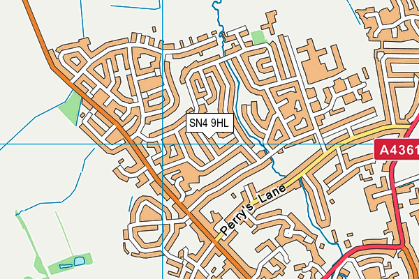 SN4 9HL map - OS VectorMap District (Ordnance Survey)