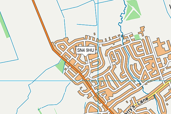 SN4 9HU map - OS VectorMap District (Ordnance Survey)