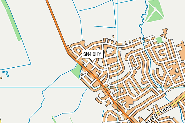 SN4 9HY map - OS VectorMap District (Ordnance Survey)