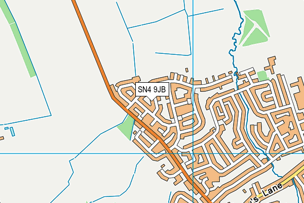 SN4 9JB map - OS VectorMap District (Ordnance Survey)