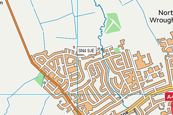 SN4 9JE map - OS VectorMap District (Ordnance Survey)