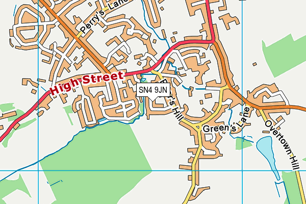 SN4 9JN map - OS VectorMap District (Ordnance Survey)