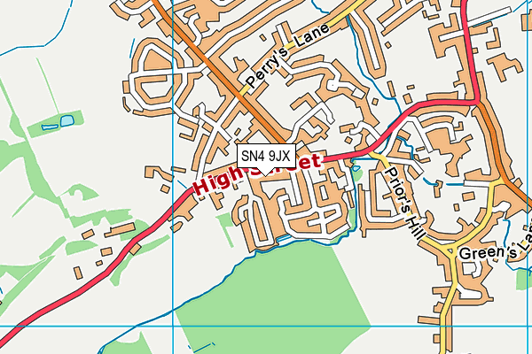 Map of THE BEEHIVE CAFE WROUGHTON LTD at district scale