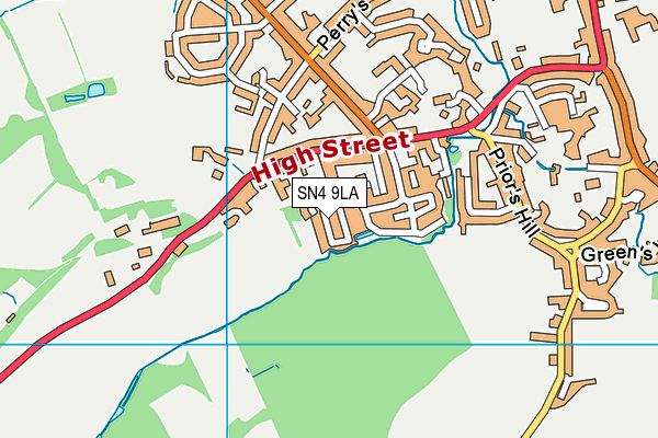 SN4 9LA map - OS VectorMap District (Ordnance Survey)