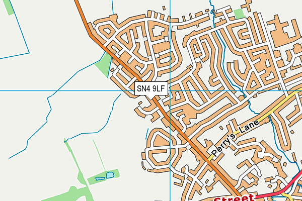 SN4 9LF map - OS VectorMap District (Ordnance Survey)