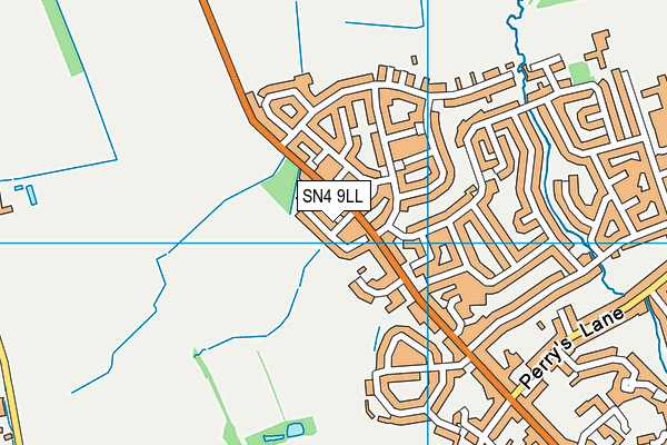 SN4 9LL map - OS VectorMap District (Ordnance Survey)