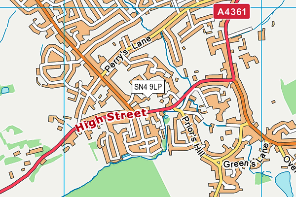 SN4 9LP map - OS VectorMap District (Ordnance Survey)