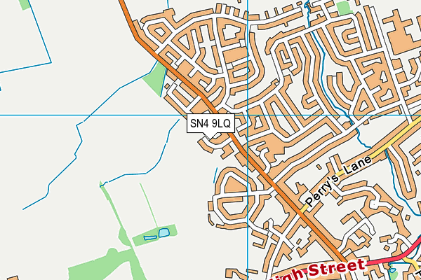 SN4 9LQ map - OS VectorMap District (Ordnance Survey)