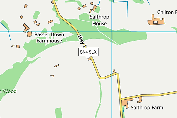 SN4 9LX map - OS VectorMap District (Ordnance Survey)