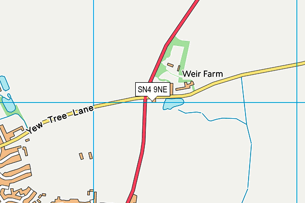 SN4 9NE map - OS VectorMap District (Ordnance Survey)