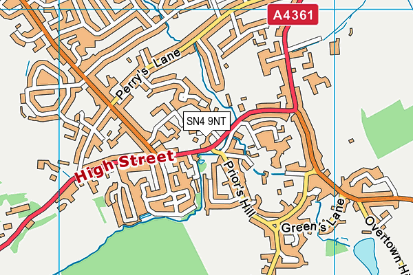 SN4 9NT map - OS VectorMap District (Ordnance Survey)