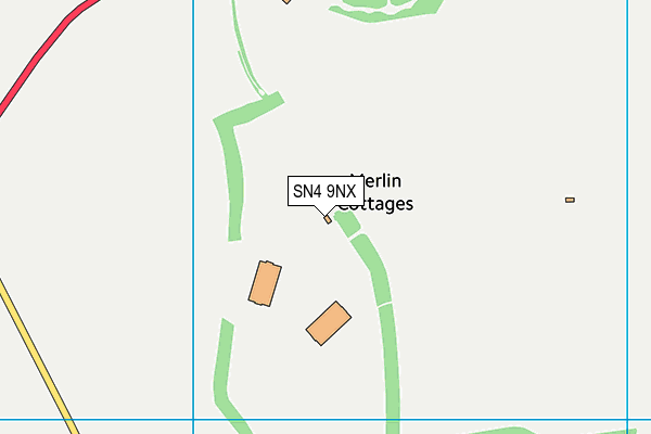 SN4 9NX map - OS VectorMap District (Ordnance Survey)