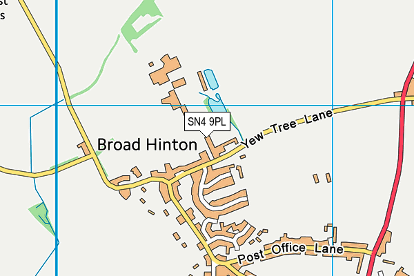 SN4 9PL map - OS VectorMap District (Ordnance Survey)