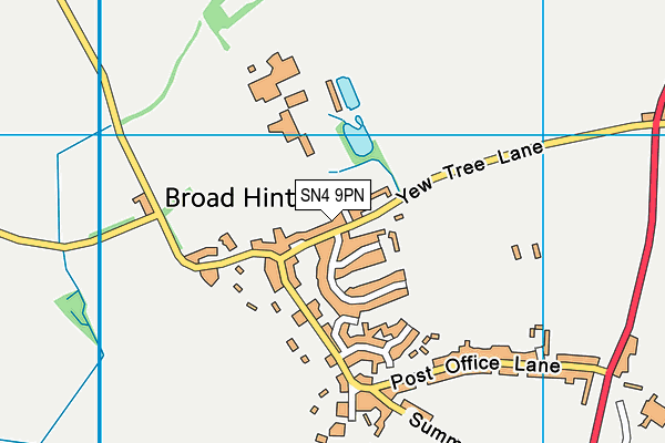 SN4 9PN map - OS VectorMap District (Ordnance Survey)