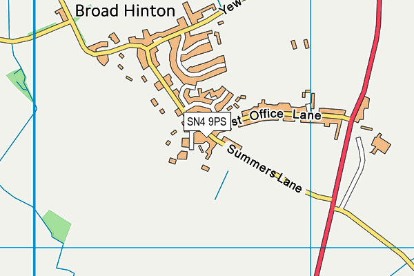 SN4 9PS map - OS VectorMap District (Ordnance Survey)