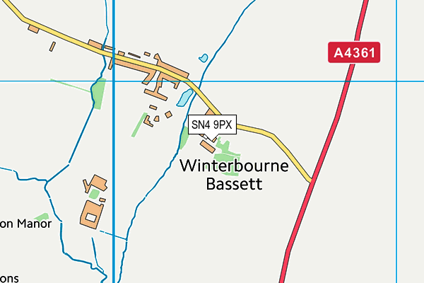 SN4 9PX map - OS VectorMap District (Ordnance Survey)