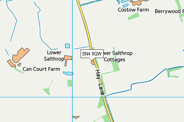 SN4 9QW map - OS VectorMap District (Ordnance Survey)