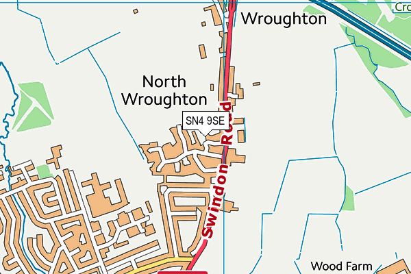 SN4 9SE map - OS VectorMap District (Ordnance Survey)