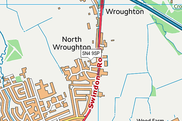 SN4 9SP map - OS VectorMap District (Ordnance Survey)