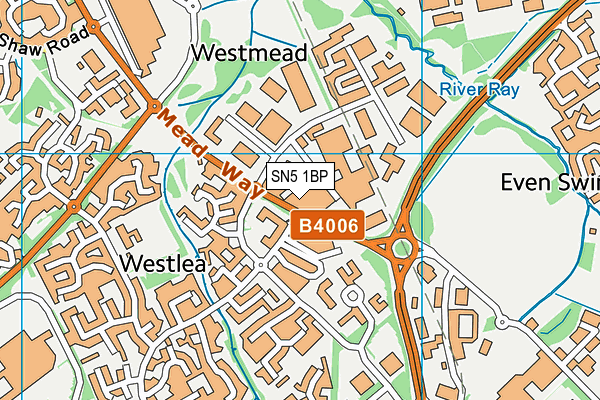 SN5 1BP map - OS VectorMap District (Ordnance Survey)