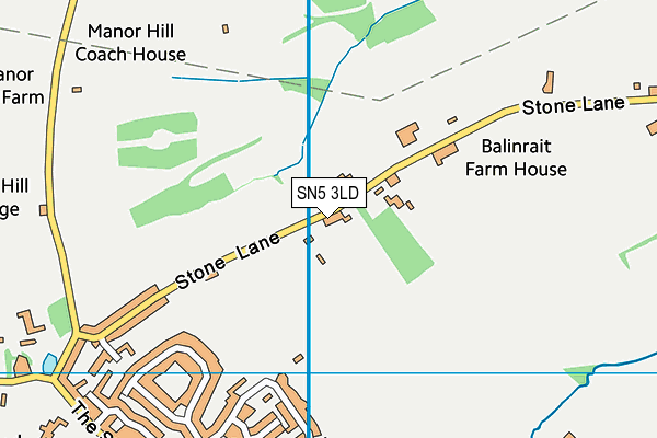 SN5 3LD map - OS VectorMap District (Ordnance Survey)