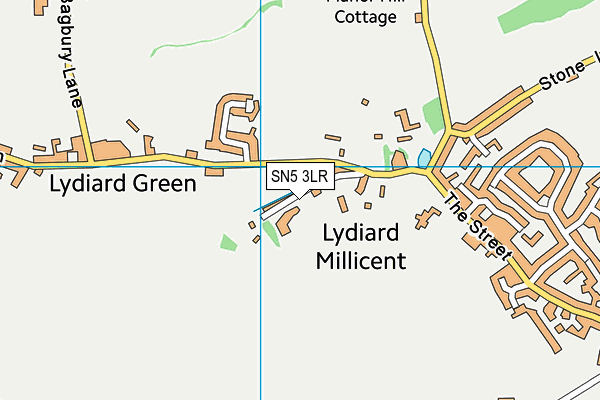 Lydiard Millicent CofE Primary School map (SN5 3LR) - OS VectorMap District (Ordnance Survey)