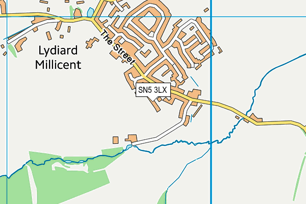 SN5 3LX map - OS VectorMap District (Ordnance Survey)