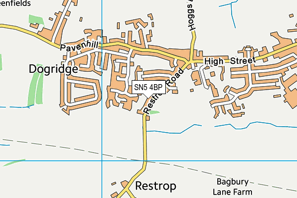 SN5 4BP map - OS VectorMap District (Ordnance Survey)