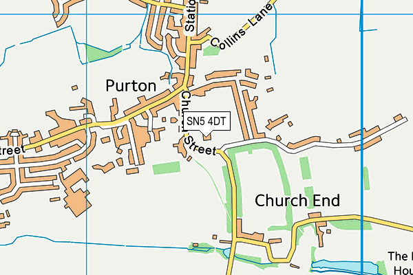 Purton Fc (The Redhouse) map (SN5 4DT) - OS VectorMap District (Ordnance Survey)