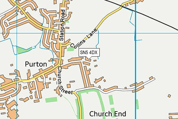 SN5 4DX map - OS VectorMap District (Ordnance Survey)