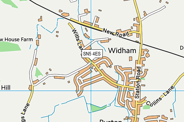 SN5 4ES map - OS VectorMap District (Ordnance Survey)