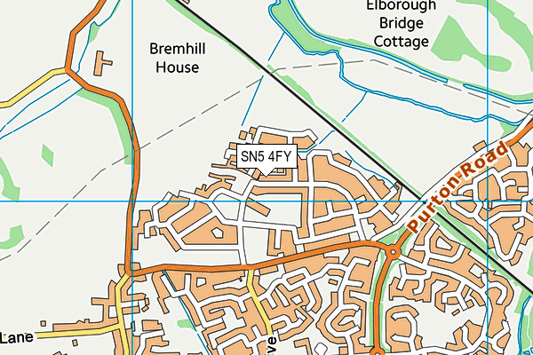 SN5 4FY map - OS VectorMap District (Ordnance Survey)