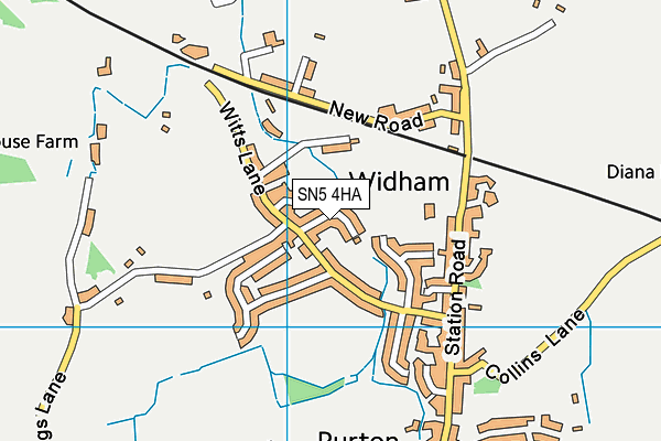 SN5 4HA map - OS VectorMap District (Ordnance Survey)