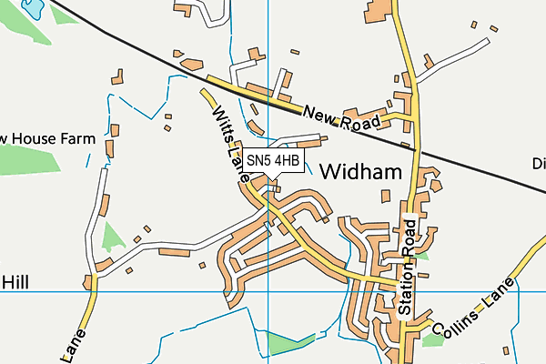 SN5 4HB map - OS VectorMap District (Ordnance Survey)