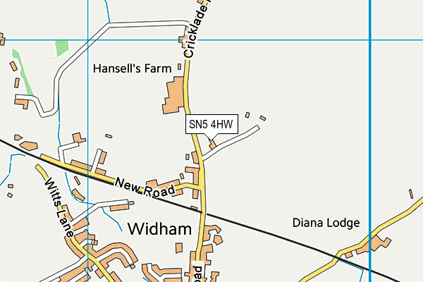 SN5 4HW map - OS VectorMap District (Ordnance Survey)