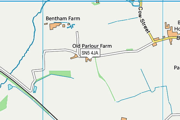 SN5 4JA map - OS VectorMap District (Ordnance Survey)