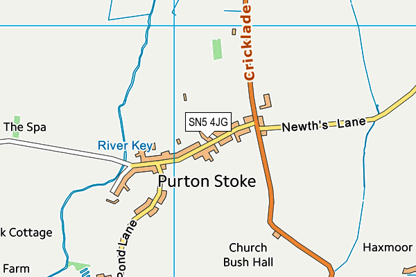 SN5 4JG map - OS VectorMap District (Ordnance Survey)