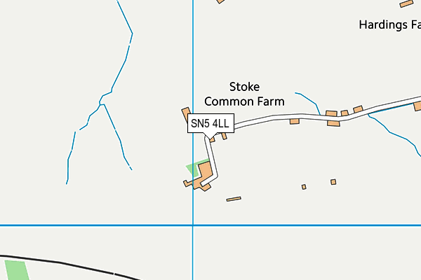 SN5 4LL map - OS VectorMap District (Ordnance Survey)