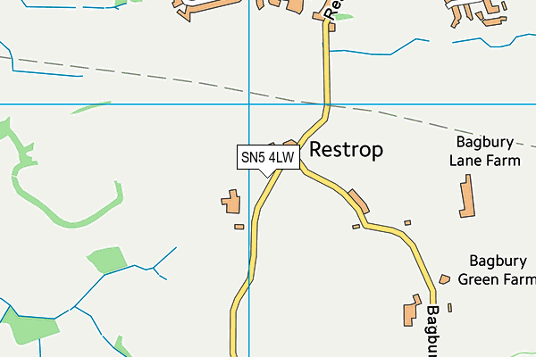 SN5 4LW map - OS VectorMap District (Ordnance Survey)