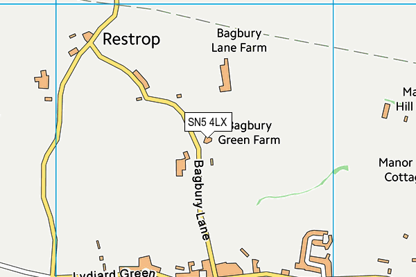 SN5 4LX map - OS VectorMap District (Ordnance Survey)