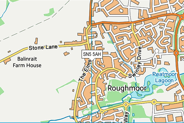 SN5 5AH map - OS VectorMap District (Ordnance Survey)