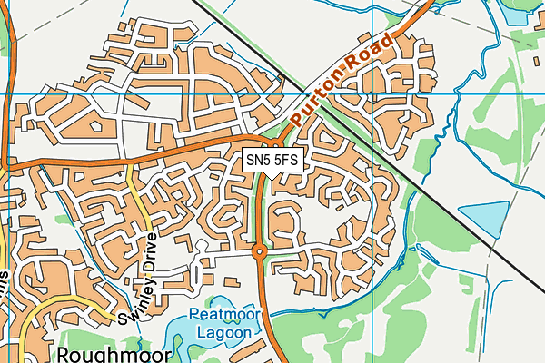 SN5 5FS map - OS VectorMap District (Ordnance Survey)