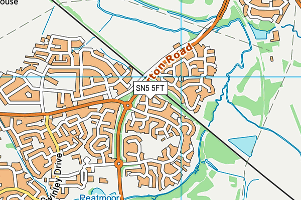 SN5 5FT map - OS VectorMap District (Ordnance Survey)